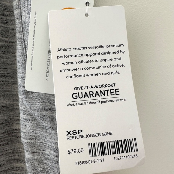 NWT Athleta Restore Jogger - Heather Gray Petite XS - Picture 2 of 11